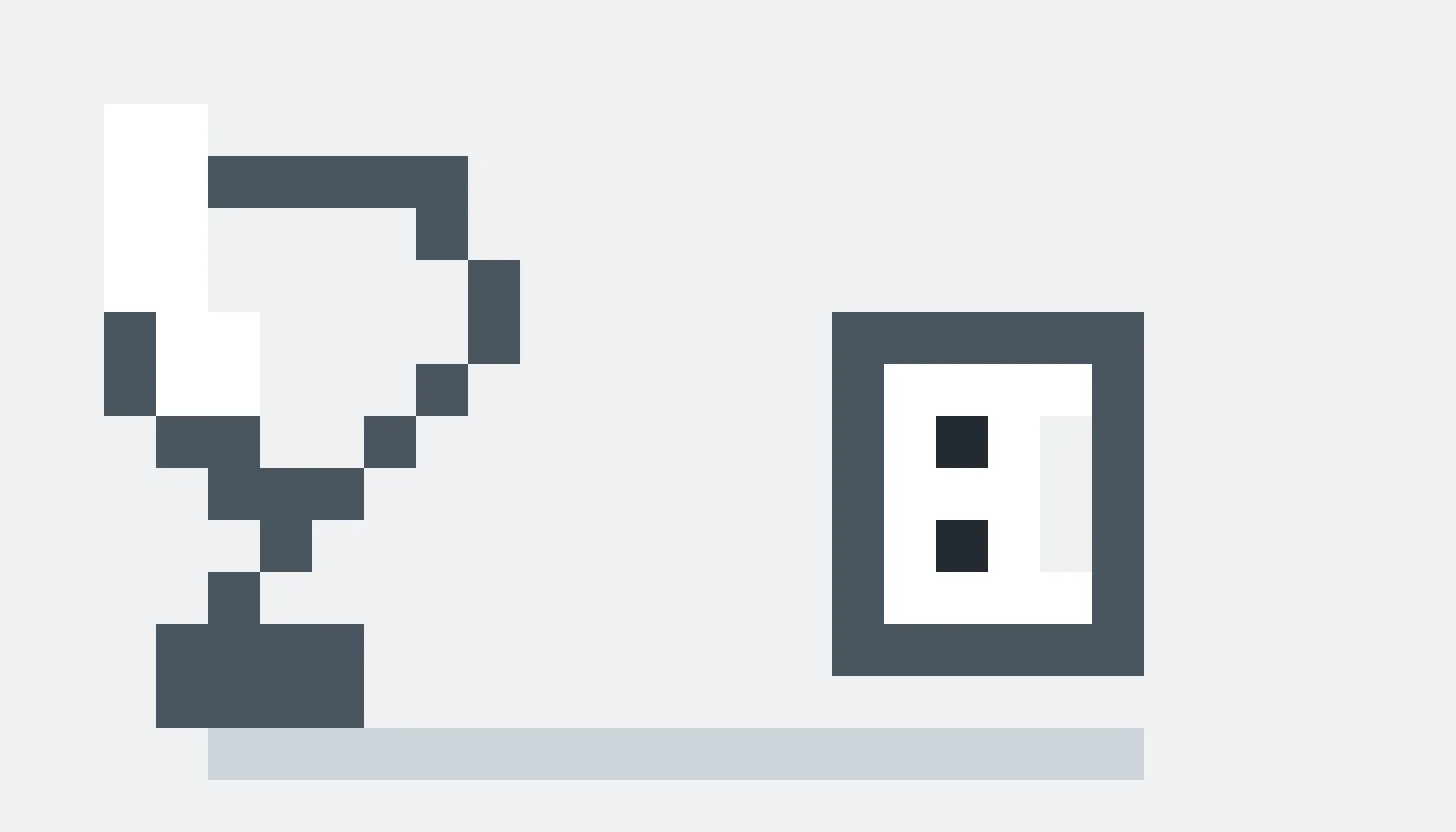 Pixel drawing of a plug pulled out of a wall socket